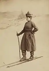 Photographie représentant Eva Nansen en 1889.
