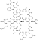 Structure chimique de Nociceptin.