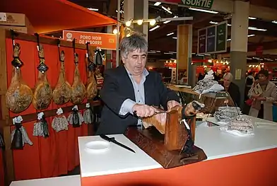 Exposition de jambon noir de Bigorre au SISQA 2013