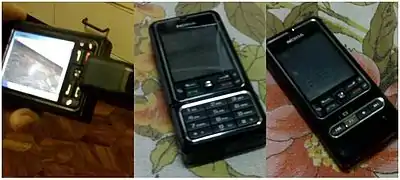 Nokia 3250, avec clavier rotatif.
