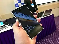 Nokia Lumia 1520 (en), une phablette Windows Phone.