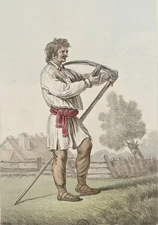 Jean-Pierre Norblin de La Gourdaine, Paysan à l’ouvrage, 1817.