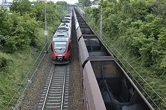 La Nordbahn à Gänserndorf