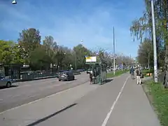 Partie orientale de Nordenskiöldinkatu. À gauche, bâtiments de l'hôpital d'Aurora.