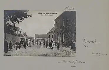 Carte postale du village avant 1914.