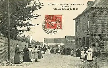 Carte postale du village avant 1914.