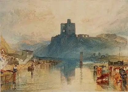 Le Château de Norham sur la rivière Tweed, 1822-1823.