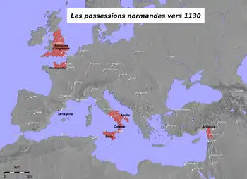 possessions normandes au XIIe siècle