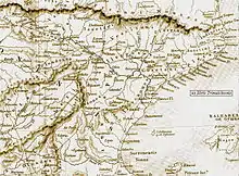 Carte du nord est de la péninsule Ibérique avec noms des peuples pré-romains