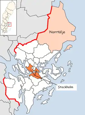 Localisation de Norrtälje