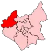 A medium sized constituency situated in the north west of the county.