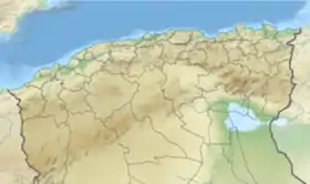 Voir sur la carte topographique d'Algérie (nord)