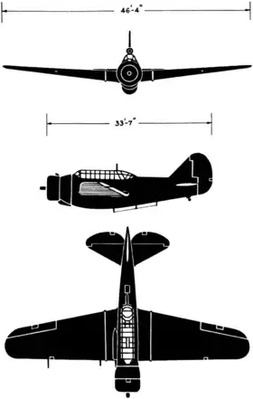 vue en plan de l’avion