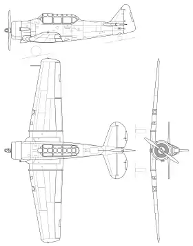 vue en plan de l’avion