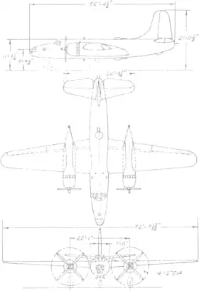 vue en plan de l’avion