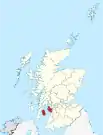 Localisation du North Ayrshire en Écosse