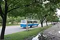 Un trolleybus de Pyongyang en 2008.