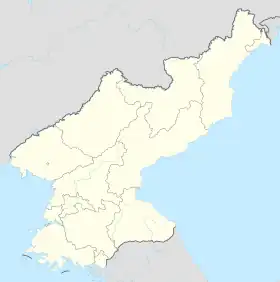 Carte des aéroports de Corée du Nord