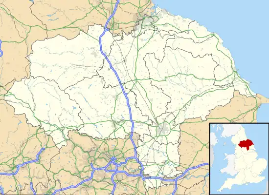 Voir sur la carte administrative du Yorkshire du Nord