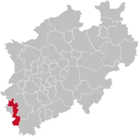 Localisation de Arrondissement d'Aix-la-Chapelle