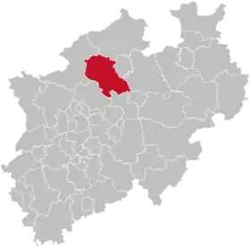 Localisation de Arrondissement de Coesfeld