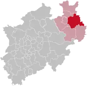 Localisation de Arrondissement de Lippe