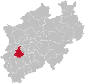 Localisation de Arrondissement de Rhin Neuss