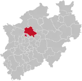 Localisation de Arrondissement de Recklinghausen