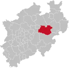 Localisation de Arrondissement de Soest