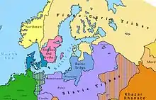 Europe du Nord vers 814