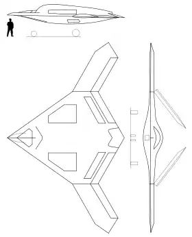 vue en plan de l’avion