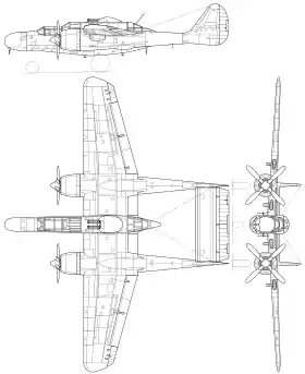 vue en plan de l’avion