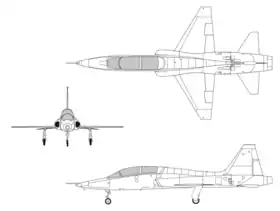 vue en plan de l’avion