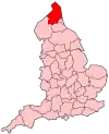 Localisation du Northumberland.