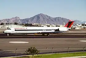 Un McDonnell Douglas MD-82 de la Northwest Airlines similaire à celui impliqué dans l'accident