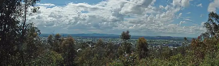 Photo panoramique de Wagga Wagga, depuis Willians Hill.