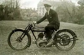 Norton 490 cm3 latéral, 1921