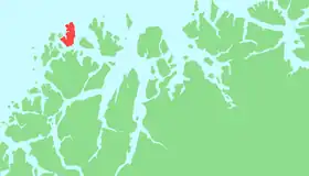 Localisation de Nordkvaløya