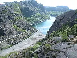 Vue du Jøssingfjord.