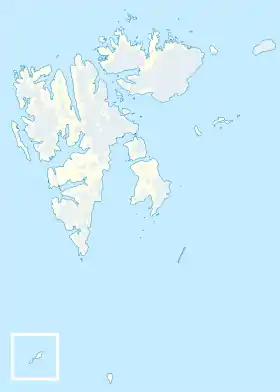 Localisation sur la carte du Svalbard