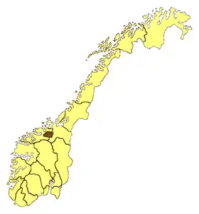 Situation du Trollheimen en Norvège