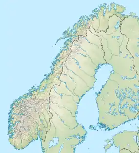 Voir sur la carte topographique de Norvège