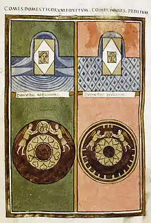 insignes des comtes de la cavalerie et de l'infanterie en Orient