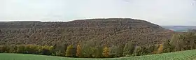 La montagne d'Étang depuis Flavignerot