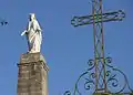 Statue de la Vierge Marie à proximité de l'Ermitage du Mont Cindre.