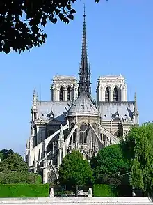 Notre-Dame de Paris vu de l'est.