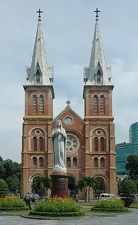 La cathédrale Notre-Dame de Saïgon.