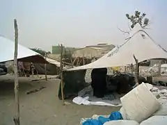 Marché aux tentes