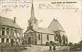 L'église et la statue Chanzy pendant la guerre 1914-1918.