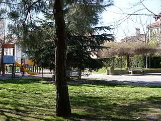 Le jardin Claude-Nougaro à Toulouse, dans le quartier des Minimes.